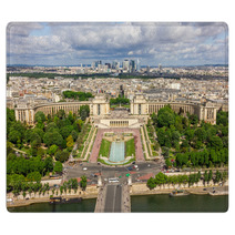 View Of Paris  River Seine The Palais De Chaillot La Defense Rugs 67986689