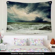 View Of Storm Seascape Wall Art 55920143
