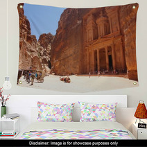 View Of The Treasury Al Khazneh, Jordan Wall Art 64841803