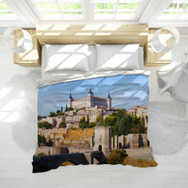 View Of  Toledo In Sunny Summer Day Bedding 64932786