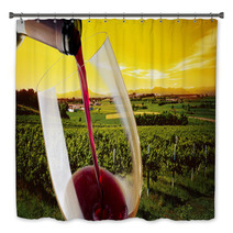 Vineyard In The Sunset Bath Decor 61932399