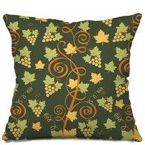 Vineyard Seamless Pattern Pillows 64902859