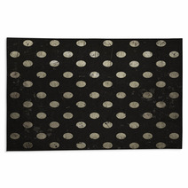 Vintage Abstract Background, Polka Dots, Grunge Texture Rugs 53209217