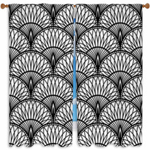 Vintage Abstract Seamless Pattern Window Curtains 70495384