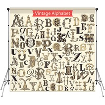Vintage Alphabet Backdrops 62415673