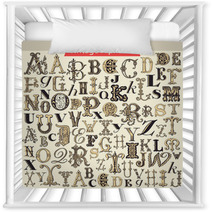 Vintage Alphabet Nursery Decor 62415673