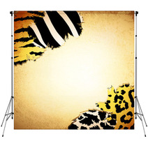 Vintage Background With Some Animal Prints Backdrops 39797839