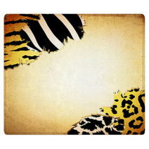 Vintage Background With Some Animal Prints Rugs 39797839