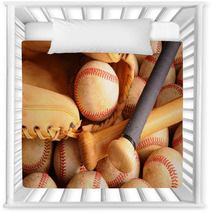 Vintage Baseball Equipment, Bat, Balls, Glove Nursery Decor 85205385