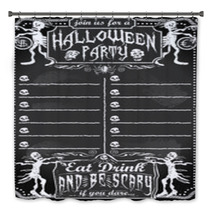 Vintage Blackboard For Halloween Party Bath Decor 56885549