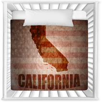 Vintage California Map Nursery Decor 78023358