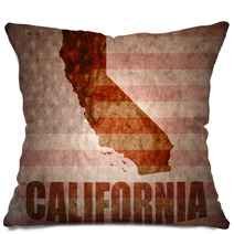 Vintage California Map Pillows 78023358