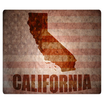 Vintage California Map Rugs 78023358