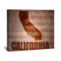 Vintage California Map Wall Art 78023358