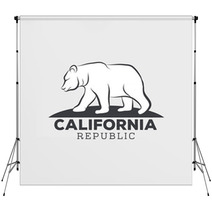 Vintage California Republic Bear With Sunbursts T Shirt Print G Backdrops 122453255