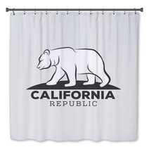 Vintage California Republic Bear With Sunbursts T Shirt Print G Bath Decor 122453255