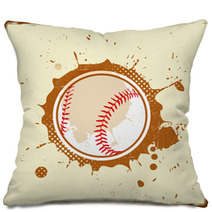 Vintage Grunge Baseball Pillows 51332524