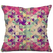 Vintage Hipsters Geometric Pattern. Pillows 55225620