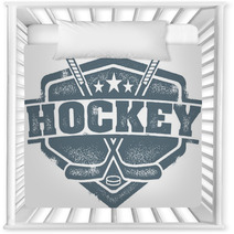 Vintage Hockey Crest Nursery Decor 43694662