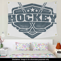 Vintage Hockey Crest Wall Art 43694662