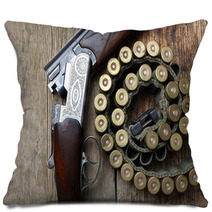 Vintage Hunting Gun With Shells Pillows 58337582