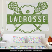 Vintage Lacrosse Sport Design Wall Art 52549183