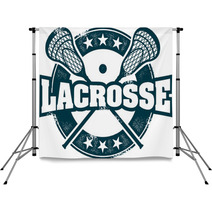 Vintage Lacrosse Stamp Backdrops 43146732