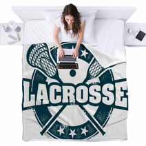 Vintage Lacrosse Stamp Blankets 43146732
