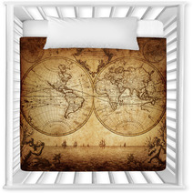 Vintage Map Of The World 1733 Nursery Decor 45931855