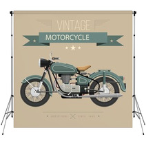 Vintage Motorcycle Backdrops 117724470
