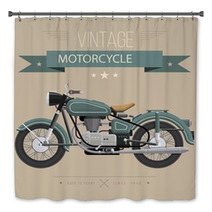 Vintage Motorcycle Bath Decor 117724470