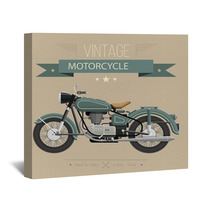 Vintage Motorcycle Wall Art 117724470