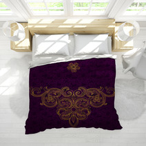 Vintage Ornate Pattern With Place For Text. Victorian Style. Bedding 61410988