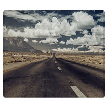 Vintage Photo. Road Through The Desert. Rugs 63205896