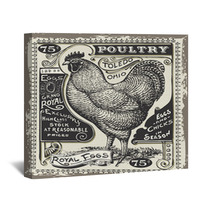 Vintage Poultry And Eggs Advertising Page Wall Art 74467023