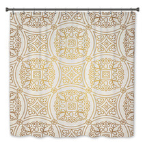 Vintage Seamless Background With Lacy Ornament. Bath Decor 63542248