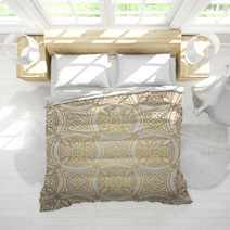 Vintage Seamless Background With Lacy Ornament. Bedding 63542248