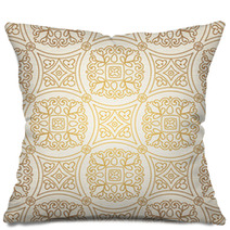 Vintage Seamless Background With Lacy Ornament. Pillows 63542248