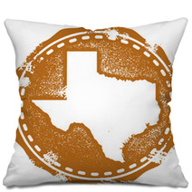 Vintage Style Texas Stamp Pillows 49877434