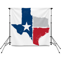 Vintage Texas State Map And Flag Artwork Backdrops 60892648