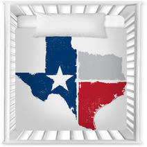Vintage Texas State Map And Flag Artwork Nursery Decor 60892648