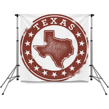 Vintage Texas State Stamp Backdrops 43146735