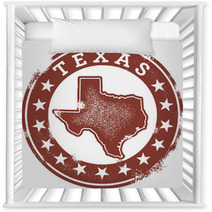 Vintage Texas State Stamp Nursery Decor 43146735