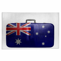 Vintage Travel Bag With Flag Of Australia Rugs 61636133