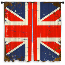 Vintage UK Flag Window Curtains 65893538