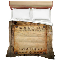 Vintage Wanted Poster Bedding 12998057