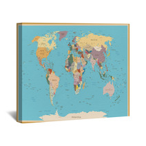 VINTAGE WORLD MAP Wall Art 91594671