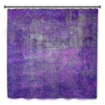 Violet Grunge Texture Bath Decor 71774282