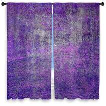 Violet Grunge Texture Window Curtains 71774282