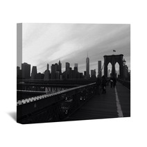 Vista De Manhattan Desde El Puente De Brooklyn New York Wall Art 63285570